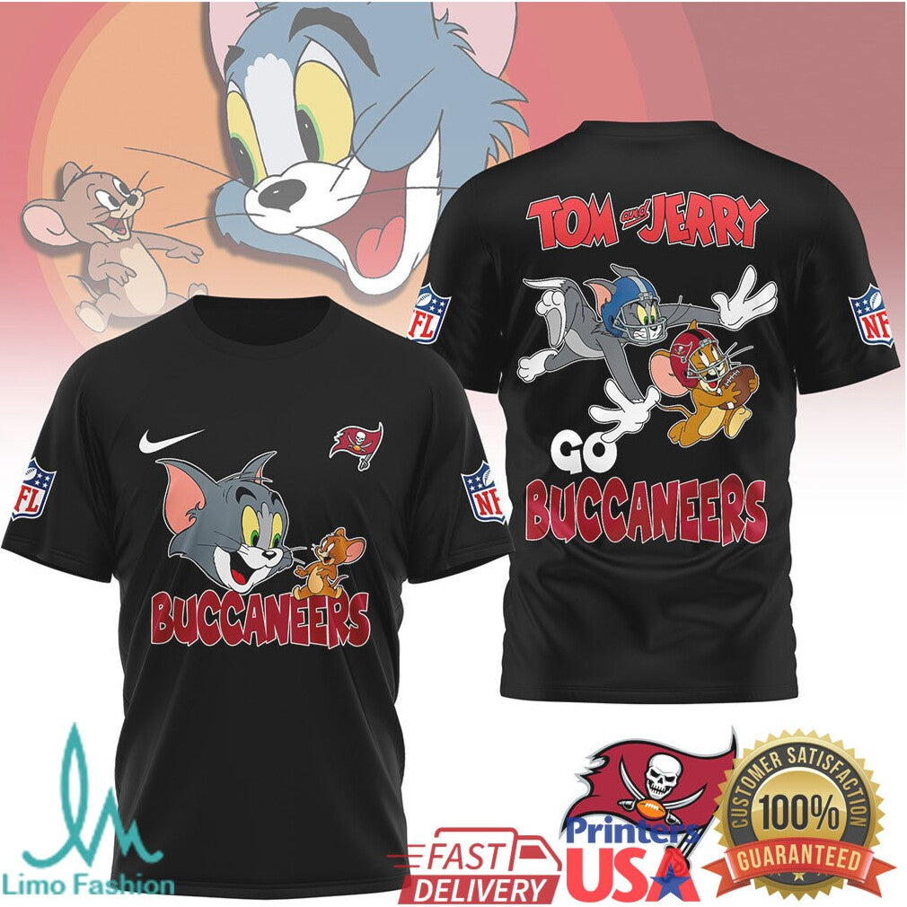 Tampa Bay Buccaneers Tom and Jerry NFL Football Shirt - Limotees LLC