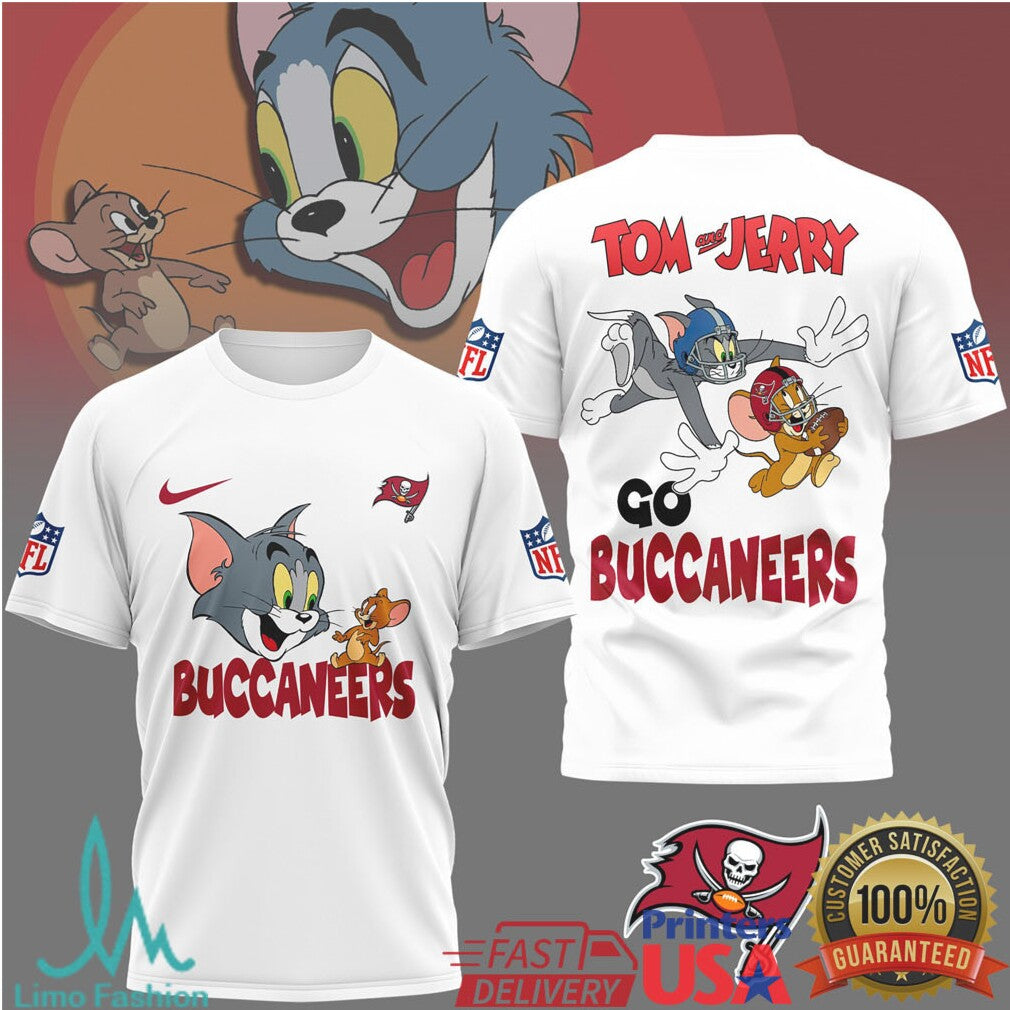 Tampa Bay Buccaneers Tom and Jerry NFL Football Shirt - Limotees LLC