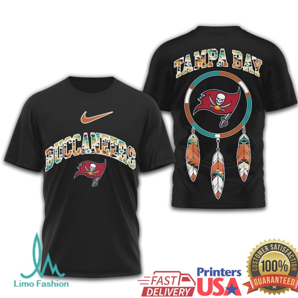 Tampa Bay Buccaneers Tribal Dreamcatcher Spirit NFL Design T Shirt - Limotees LLC