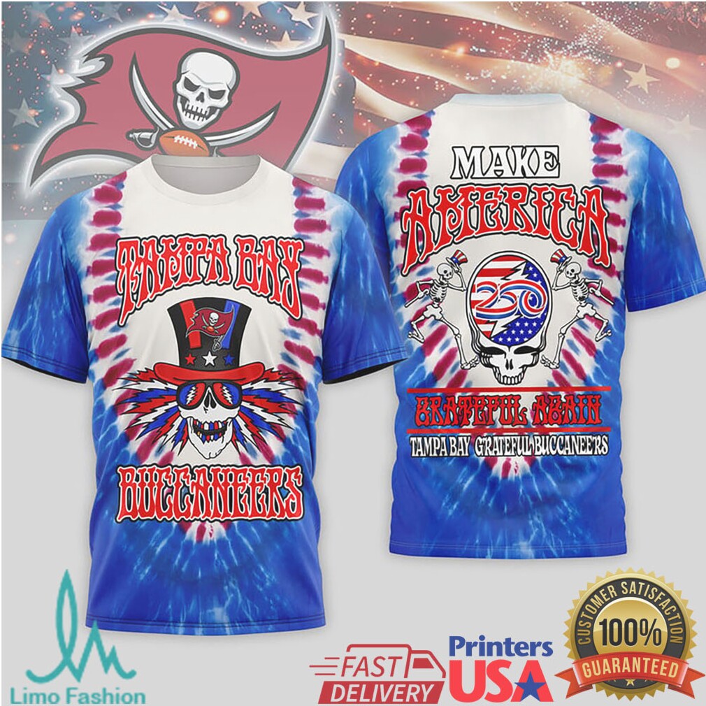 Tampa Bay Buccaneers x Grateful Dead Tie Dye T Shirt - Limotees LLC