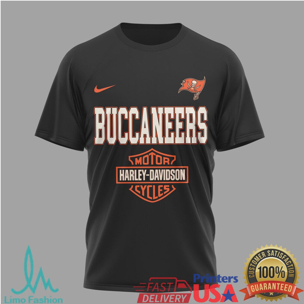 Tampa Bay Buccaneers x Harley Davidson Ride The Legend Anniversary T Shirt