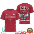 Tampa Bay Buccaneers x KISS Band Mashup T Shirt NFL Rock & Roll Style - Limotees LLC