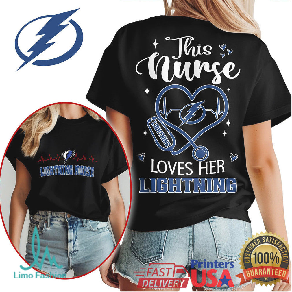 Tampa Bay Lightning Nurse T Shirt NHL Bolts Nursing Apparel - Limotees LLC