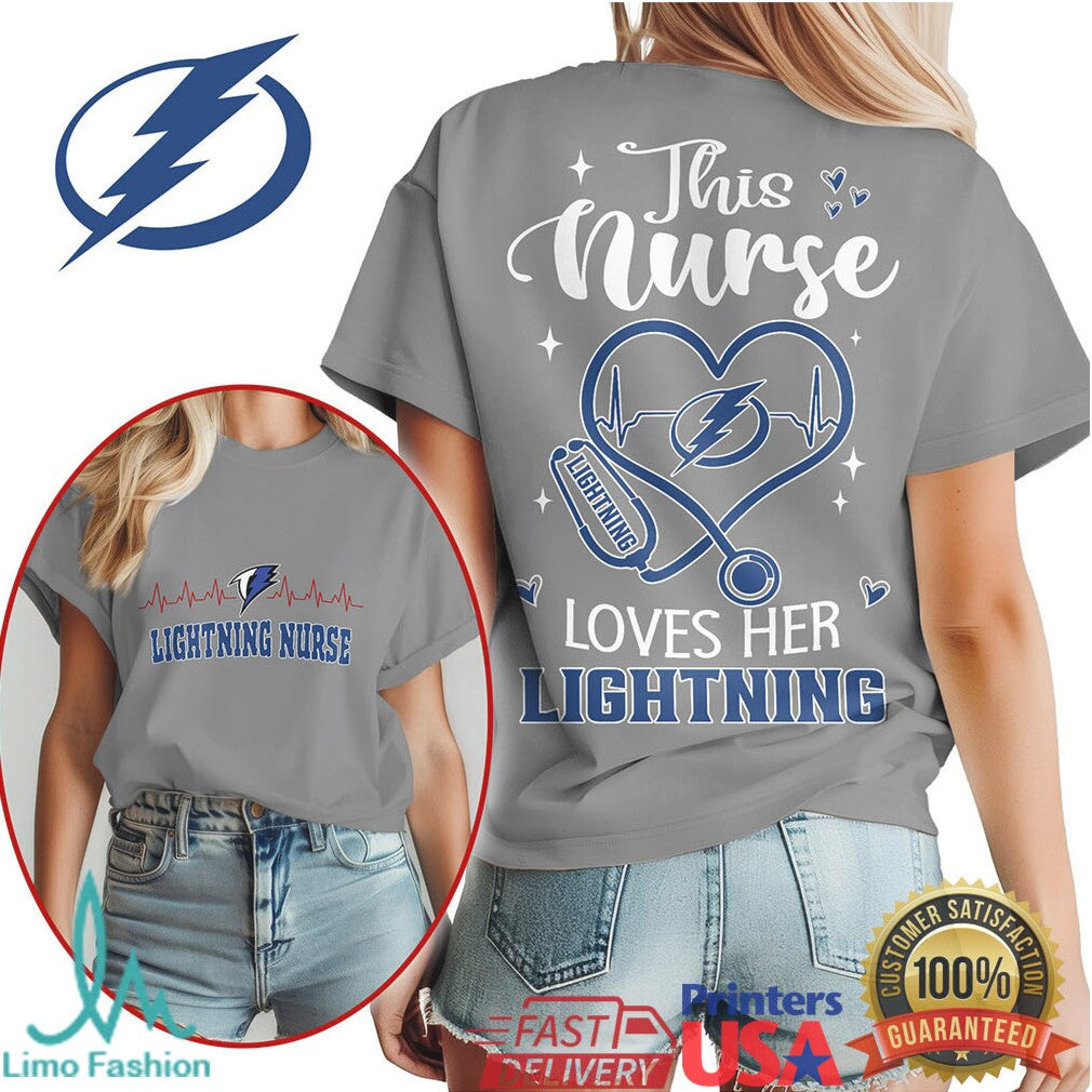 Tampa Bay Lightning Nurse T Shirt NHL Bolts Nursing Apparel - Limotees LLC