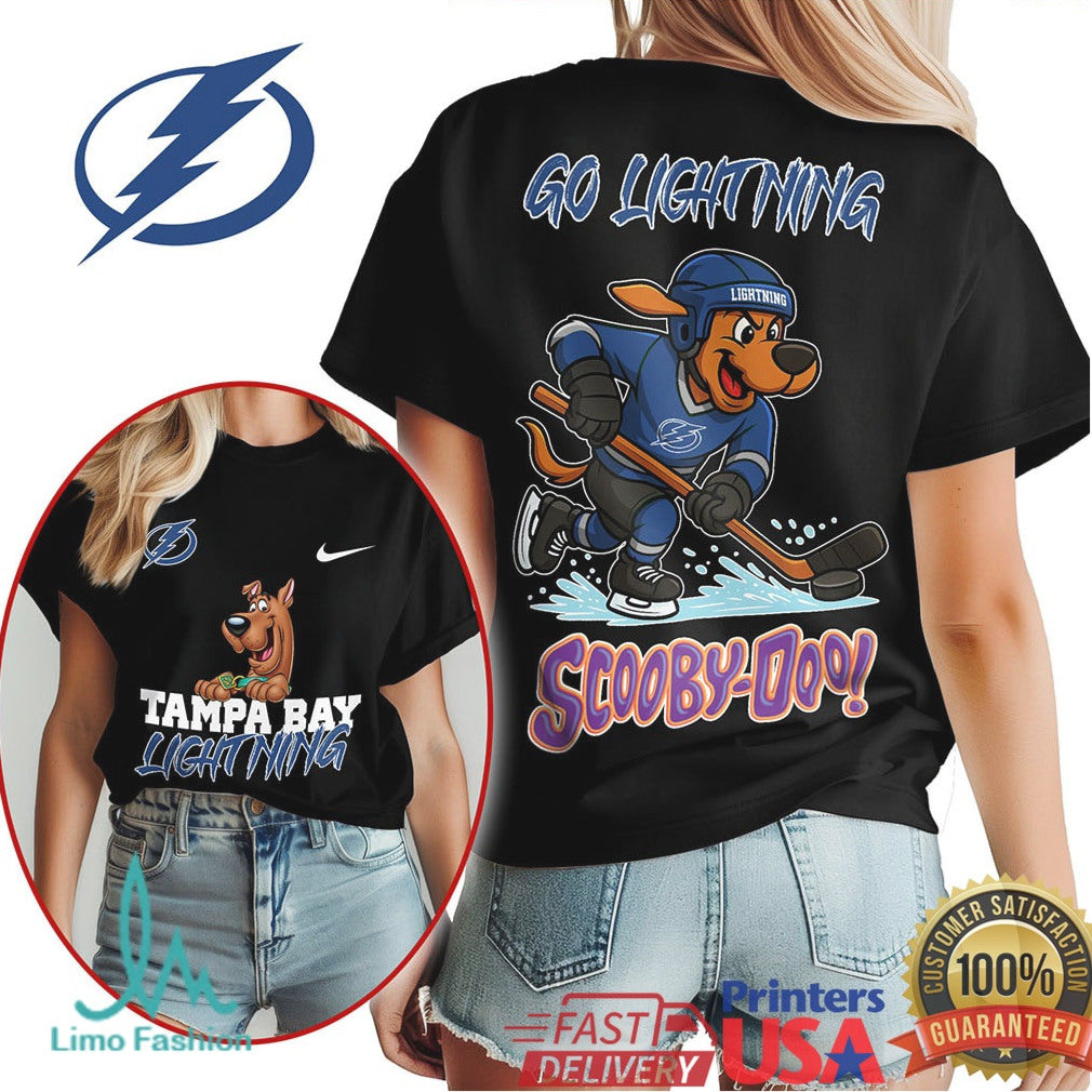 Tampa Bay Lightning Scooby Doo Hockey Mascot T Shirt - Limotees LLC