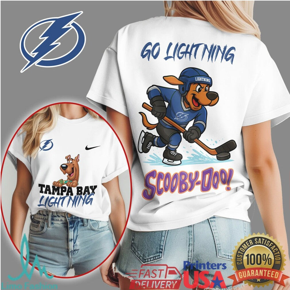 Tampa Bay Lightning Scooby Doo Hockey Mascot T Shirt - Limotees LLC