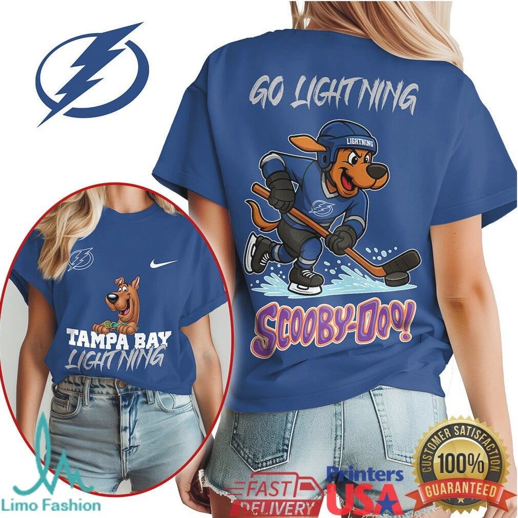 Tampa Bay Lightning Scooby Doo Hockey Mascot T Shirt - Limotees LLC