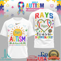 Tampa Bay Rays World Autism Awareness It's OK To Be Different T Shirt - Limotees LLC