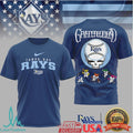 Tampa Bay Rays x Grateful Dead Steal Your Face Fan Apparel T Shirt - Limotees LLC