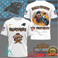 Taz Tasmanian Devil Harley Davidson Carolina Panthers T Shirt - Limotees LLC