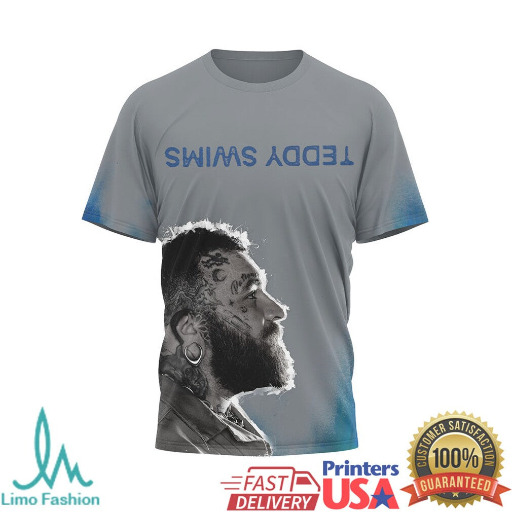 Teddy Swims The Ugly Tour 2026 Vintage Grey Graphic T Shirt - Limotees LLC
