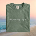 Tell Your Dog I Say Hi Minimalist Dog Lover T Shirt - Limotees LLC