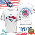 Tennessee Titans Independence Day 1776 Patriotic NFL T Shirt - Limotees LLC