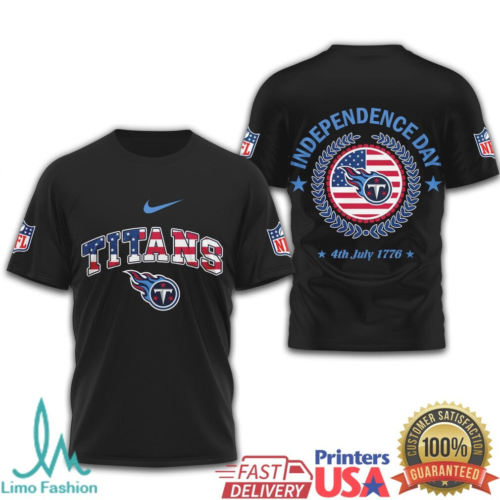 Tennessee Titans Independence Day 1776 Patriotic NFL T Shirt - Limotees LLC