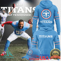 Tennessee Titans Light Blue Graphic T Shirt Retro Logo Fan Apparel - Limotees LLC