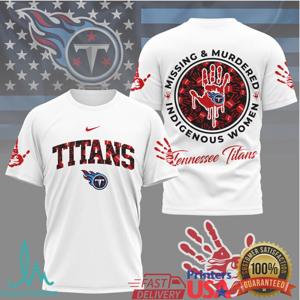 Tennessee Titans MMIW Awareness Support T Shirt Indigenous Women Empowerment - Limotees LLC