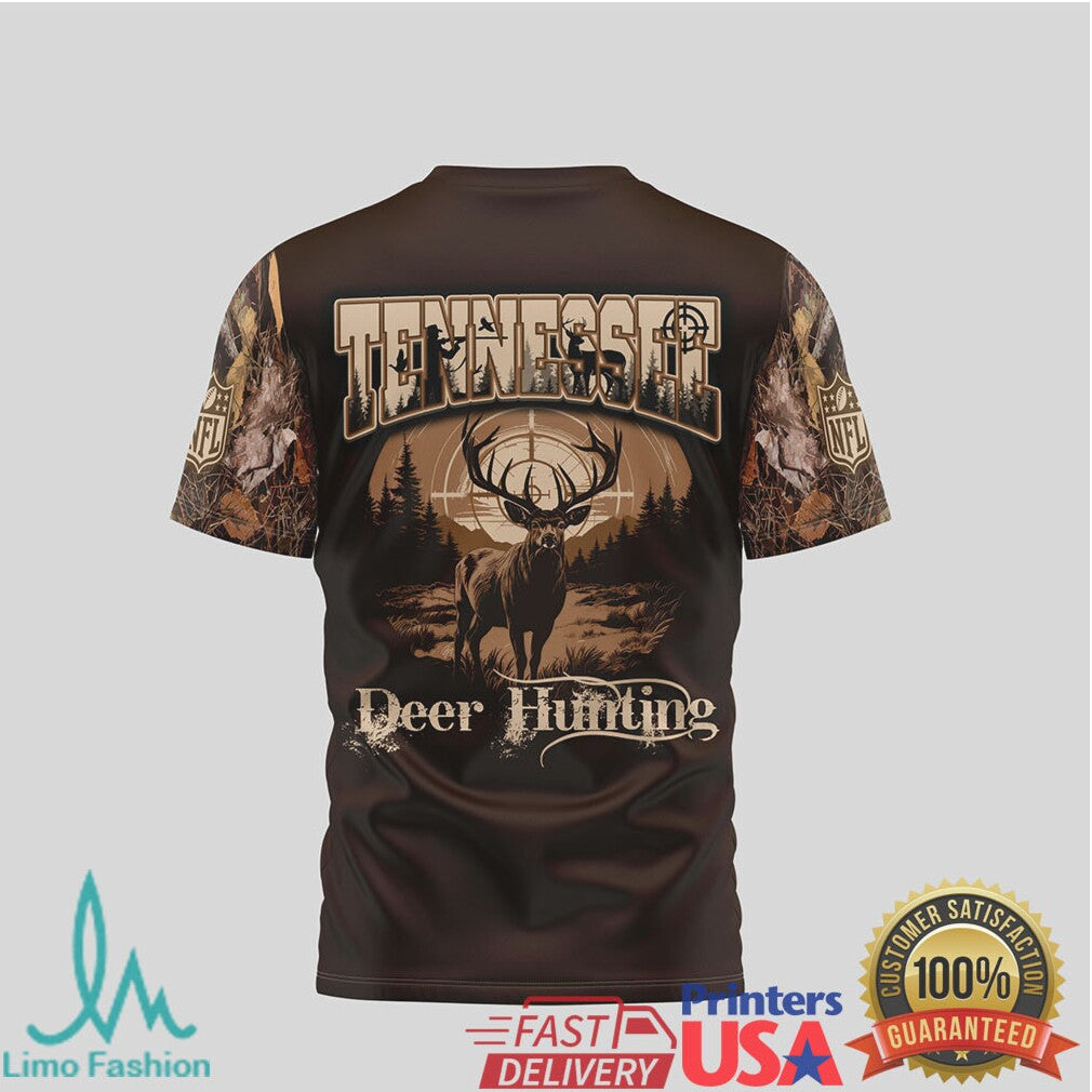 Tennessee Titans NFL Deer Hunting Camo Sleeve T Shirt - Limotees LLC