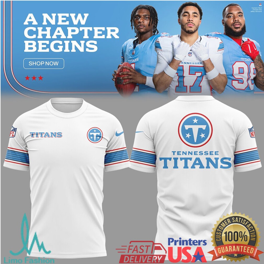 Tennessee Titans NFL Fan Gear Performance T Shirt and Hoodie Set White & Light Blue - Limotees LLC