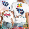 Tennessee Titans x Toy Story Woody & Friends White Graphic T Shirt - Limotees LLC
