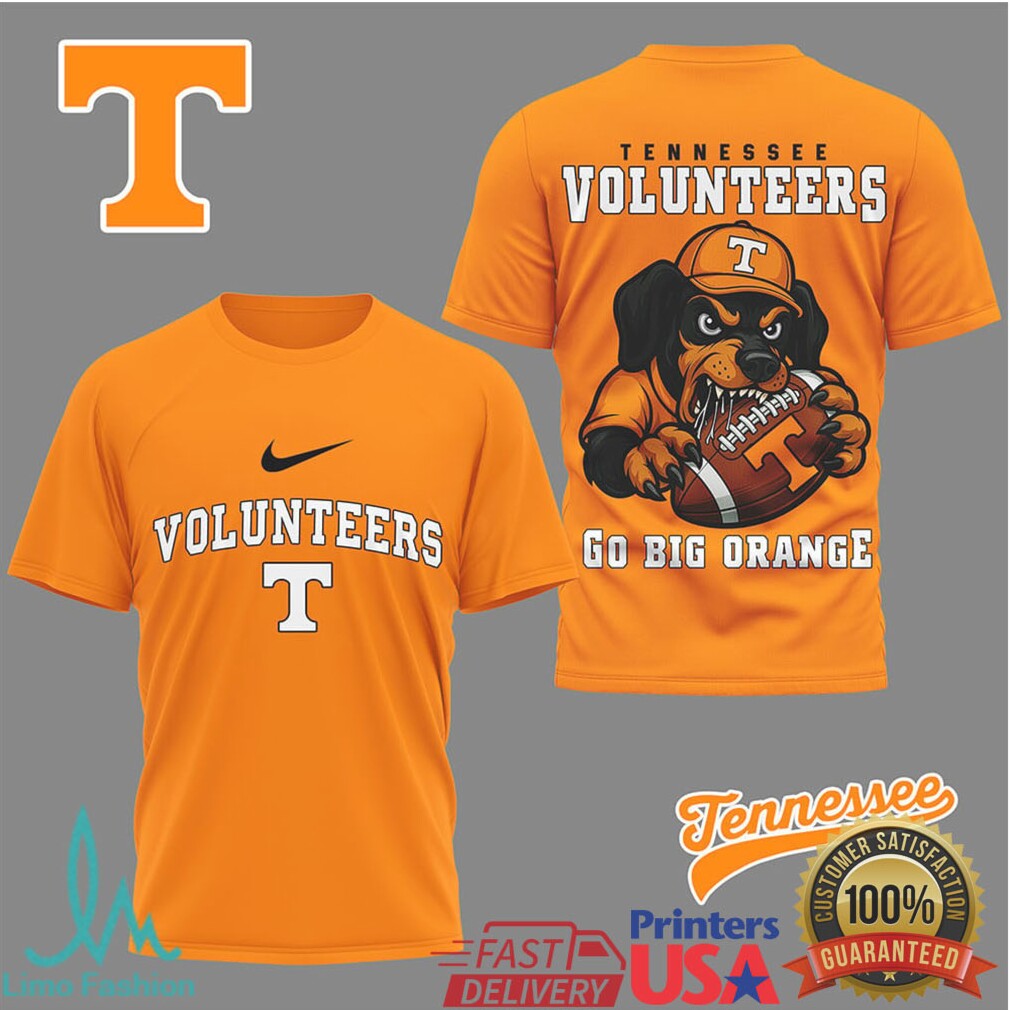 Tennessee VolunT Shirtrs “Go Big Orange” Mascot Football T Shirt - Limotees LLC