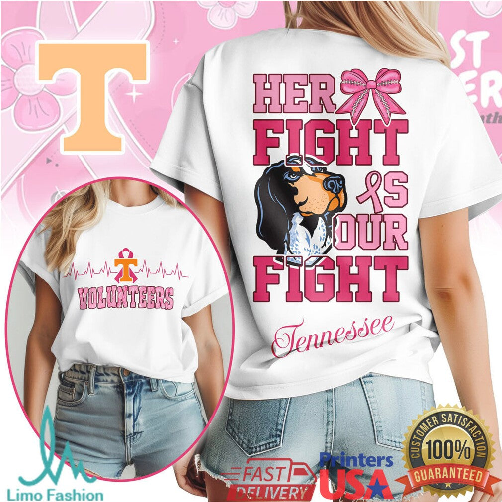 Tennessee VolunT Shirtrs Her Fight Is Our Fight Breast Cancer Awareness T Shirt