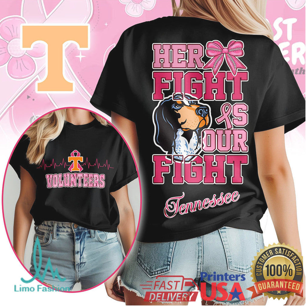 Tennessee VolunT Shirtrs Her Fight Is Our Fight Breast Cancer Awareness T Shirt