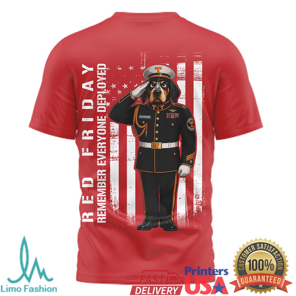 Tennessee VolunT Shirtrs Red Friday Remember Everyone Deployed Military Appreciation T Shirt - Limotees LLC