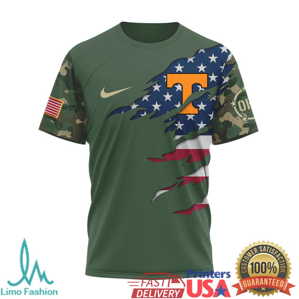 Tennessee VolunT Shirtrs Smokey Mascot Camo T Shirt Tennessee Vols Patriotic Military T Shirt