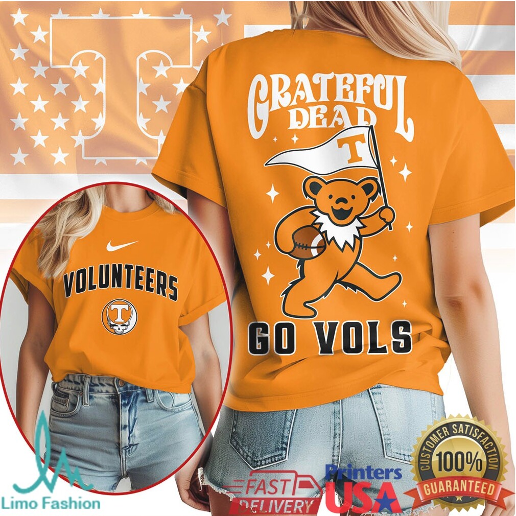 Tennessee Volunteers Grateful Dead Bear Go Vols Football T Shirt - Limotees LLC