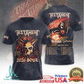 Testament Thrash Of The Titans North America 2026 Tour Retro Heavy Metal Fans T Shirt