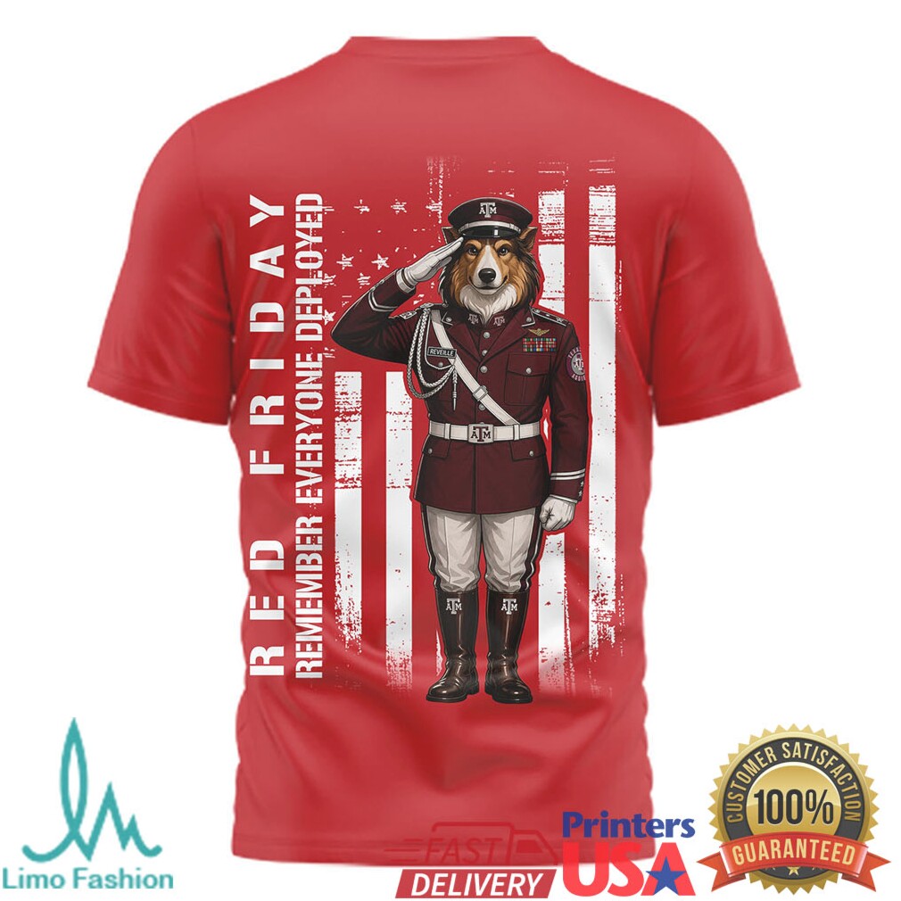 Texas A&M Aggies Red Friday Remember Everyone Deployed Military Appreciation T Shirt - Limotees LLC