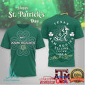 Texas A&M Aggies St. Patrick's Day Reveille Lucky Mascot T Shirt - Limotees LLC
