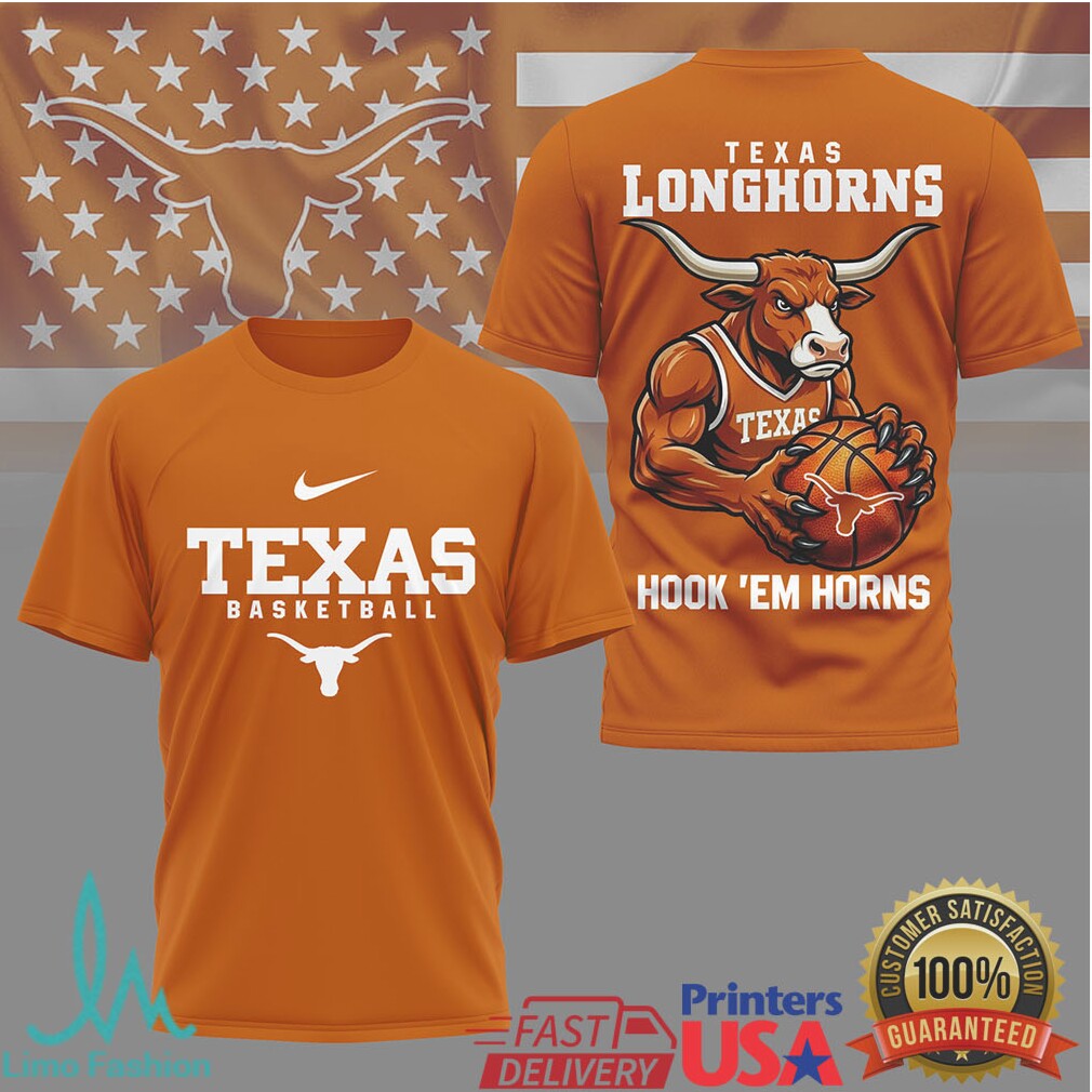 Texas Longhorns Basketball Bevo Mascot Hook 'Em Horns T Shirt - Limotees LLC