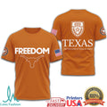 Texas Longhorns Freedom University of Texas at Austin Logo T Shirt - Limotees LLC
