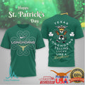 Texas Longhorns St. Patrick's Day Feeling Lucky Like a Longhorn T Shirt - Limotees LLC