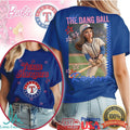 Texas Rangers “Hit The Dang Ball” Custom Barbie Aesthetic Baseball Fan T Shirt - Limotees LLC