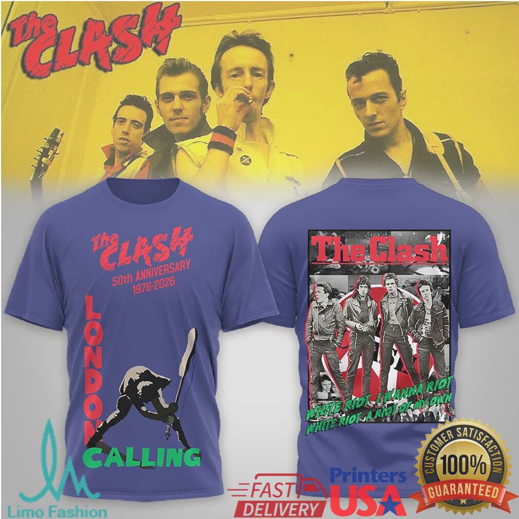 The Clash 50Th Anniversary London Calling 1976 2026 Shirt - Limotees LLC