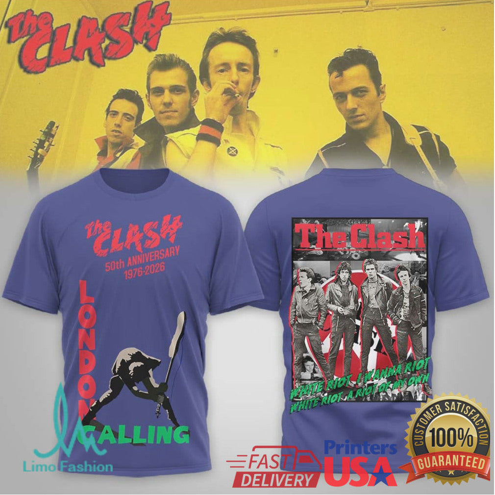 The Clash 50Th Anniversary London Calling 1976 2026 Shirt - Limotees LLC