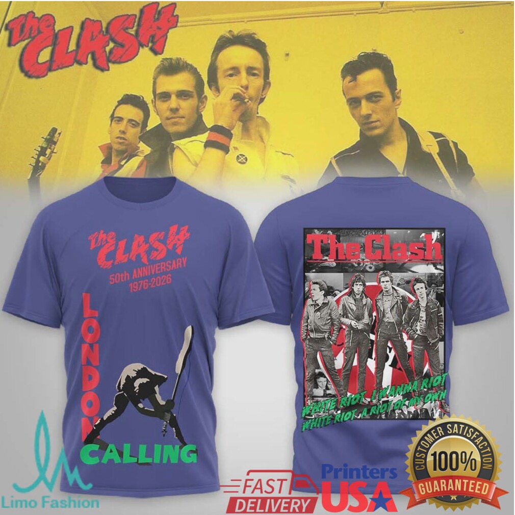 The Clash 50th Anniversary 1976 2026 London Calling Punk Rock Heritage Shirt - Limotees LLC