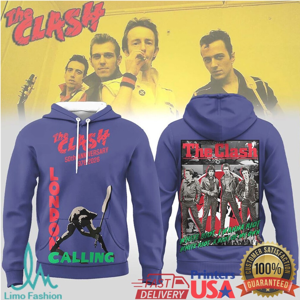 The Clash 50th Anniversary 1976 2026 London Calling Punk Rock Heritage Shirt - Limotees LLC