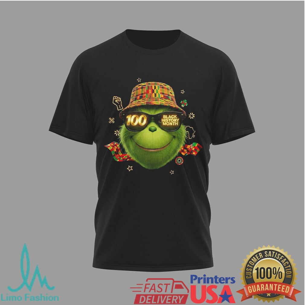 The Grinch Celebrates Excellence Black History Month Kente Print Shirt - Limotees LLC