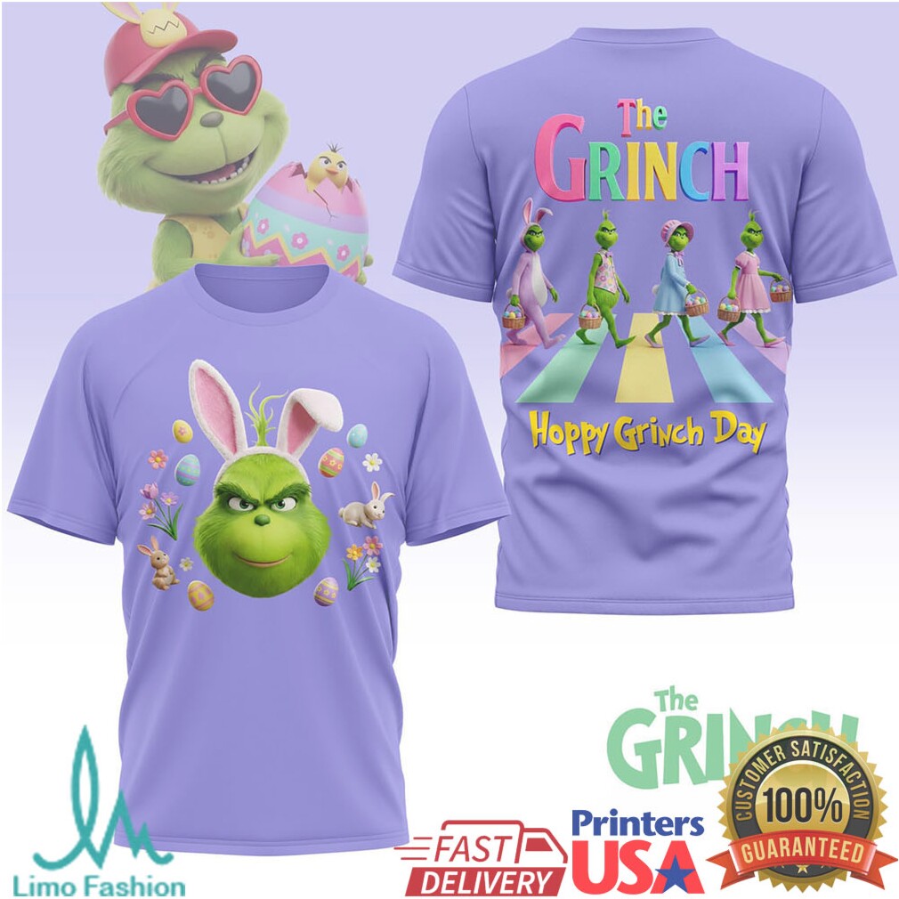 The Grinch “Hoppy Grinch Day” Easter Bunny Parody Abbey Road Graphic T Shirt - Limotees LLC