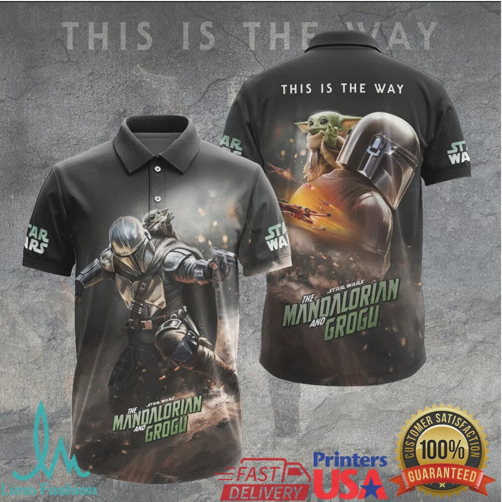 The Mandalorian and Grogu “This Is The Way” Full Print T Shirt - Limotees LLC