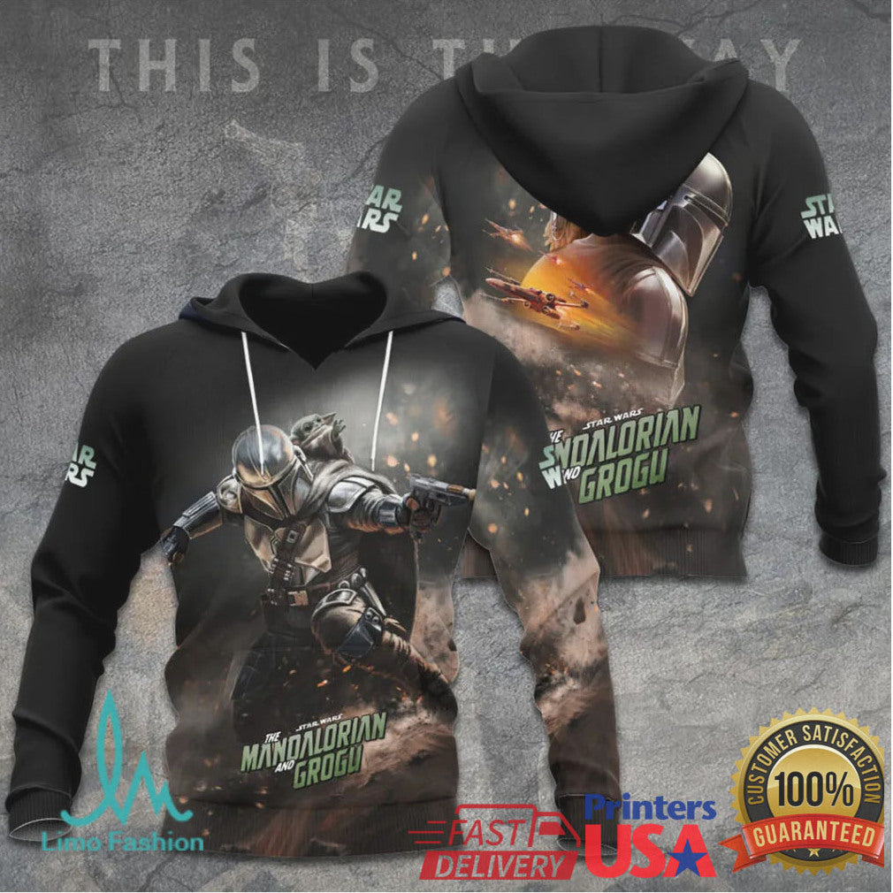 The Mandalorian and Grogu “This Is The Way” Full Print T Shirt - Limotees LLC