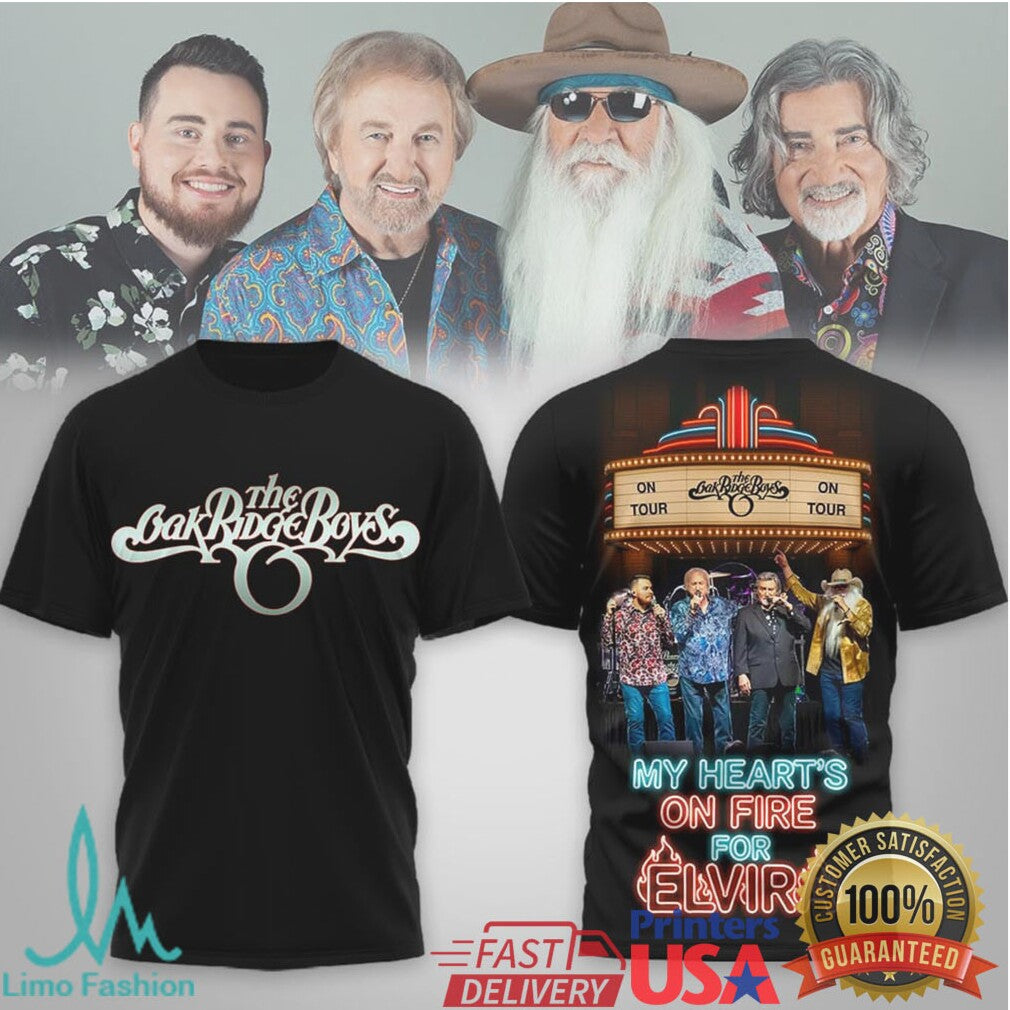 The Oak Ridge Boys “My Heart's On Fire For Elvira” Farewell Tour T Shirt - Limotees LLC
