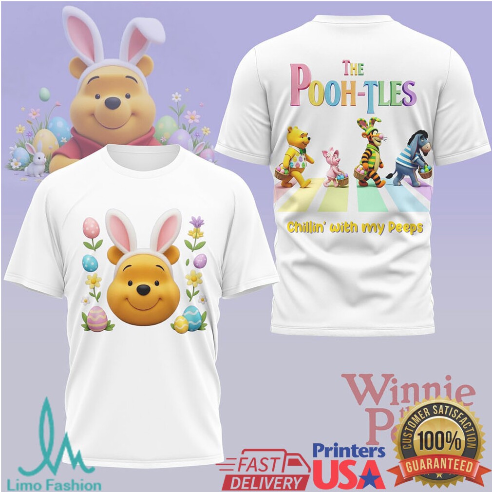 The Pooh tles “Chillin' with my Peeps” Winnie the Pooh Easter Abbey Road Tee - Limotees LLC