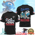 The Smurfs x Atlanta Falcons NFL Go Falcons Smurf T Shirt - Limotees LLC