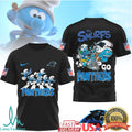 The Smurfs x Carolina Panthers NFL Custom T Shirt Design - Limotees LLC