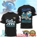 The Smurfs x Jacksonville Jaguars NFL Custom T Shirt Design - Limotees LLC