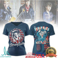 The Stray Cats Rockabilly US Tour Dates Trash Can Cat Graphic T Shirt - Limotees LLC
